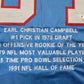 Houston Oilers Earl Campbell Autographed Signed Stat Jersey Jsa  Coa