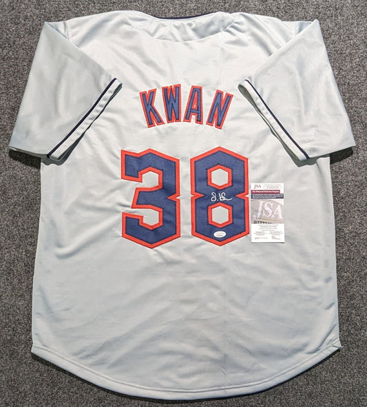 Steven Kwan Autographed Signed Cleveland Guardians Style Custom Jersey Jsa Coa