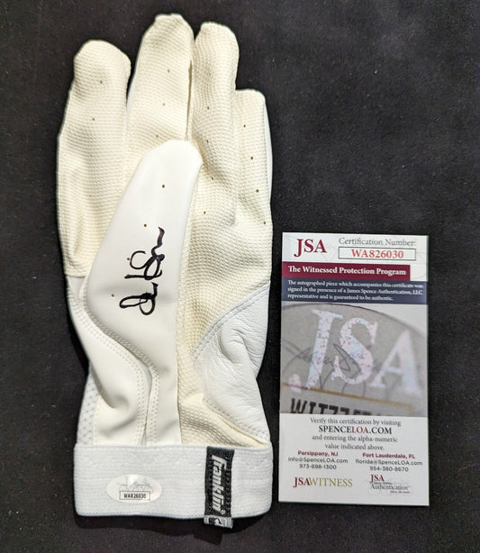 Cleveland Guardians Steven Kwan Autographed Signed Single Batting Glove Jsa Coa