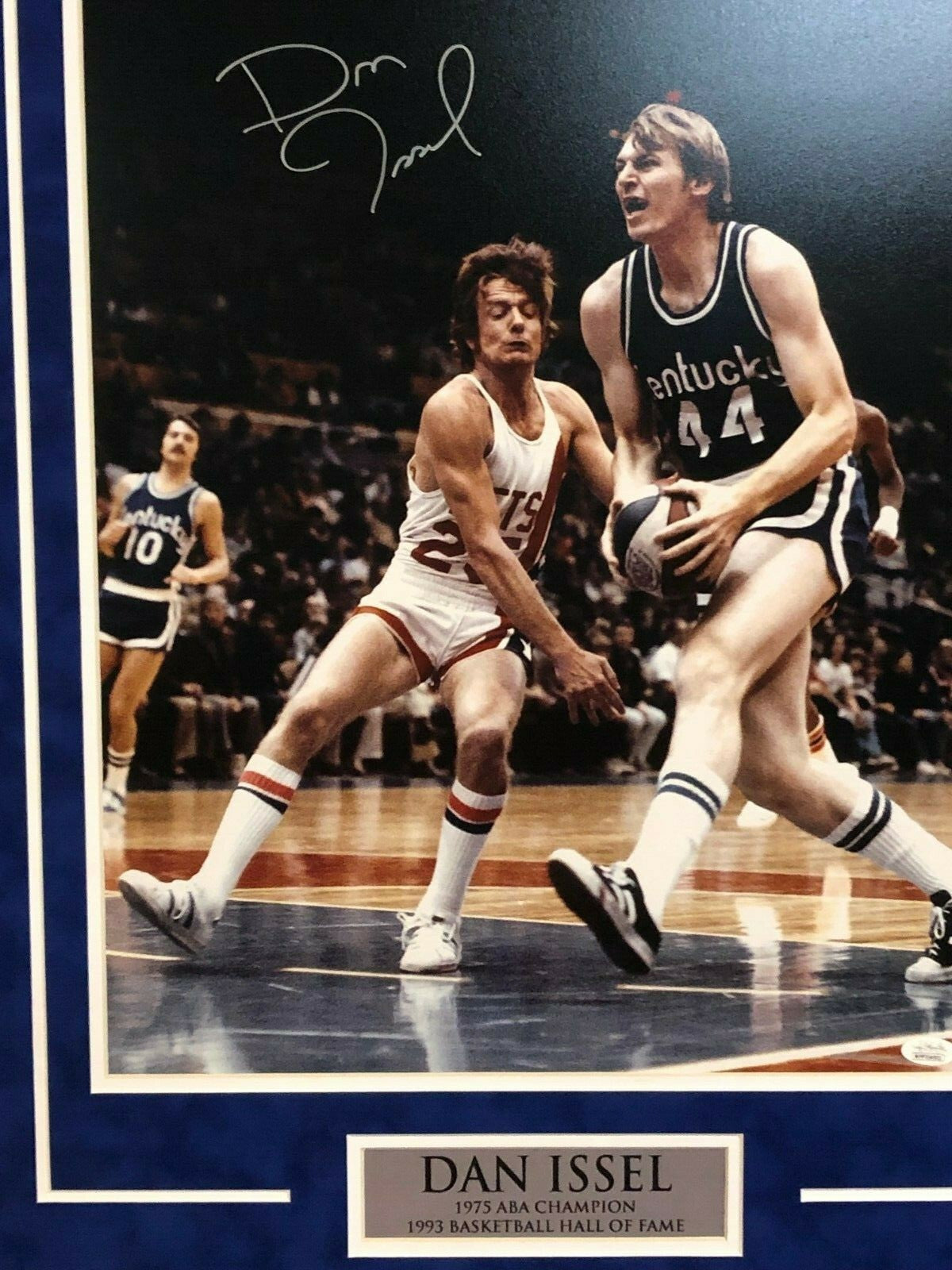 Dan Issel Framed Signed Kentucky Colonels 16X20 Photo Jsa Coa