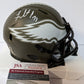Philadelphia Eagles Fletcher Cox Autographed Signed Salute Mini Helmet Jsa Coa