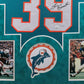 Suede Framed Miami Dolphins Larry Csonka Autographed Signed Jersey Jsa Coa