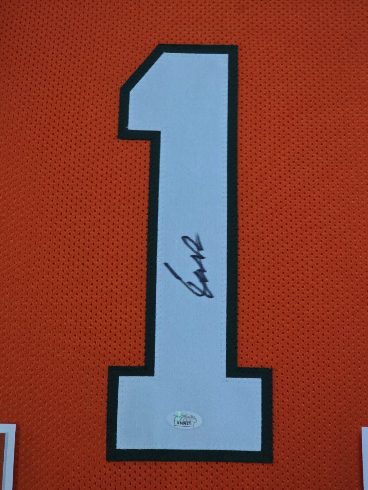Framed Miami Hurricanes Cam Ward Autographed Signed Jersey Jsa Coa