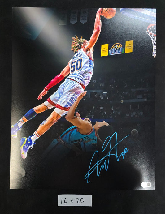 Denver Nuggets Aaron Gordon Autographed Signed 16X20 Photo Beckett Holo