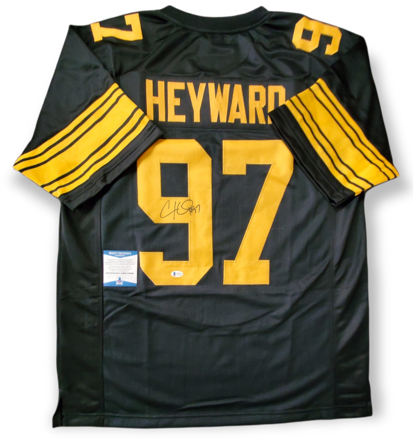 Pittsburgh Steelers Cameron Heyward Autographed Signed Jersey Beckett  Coa