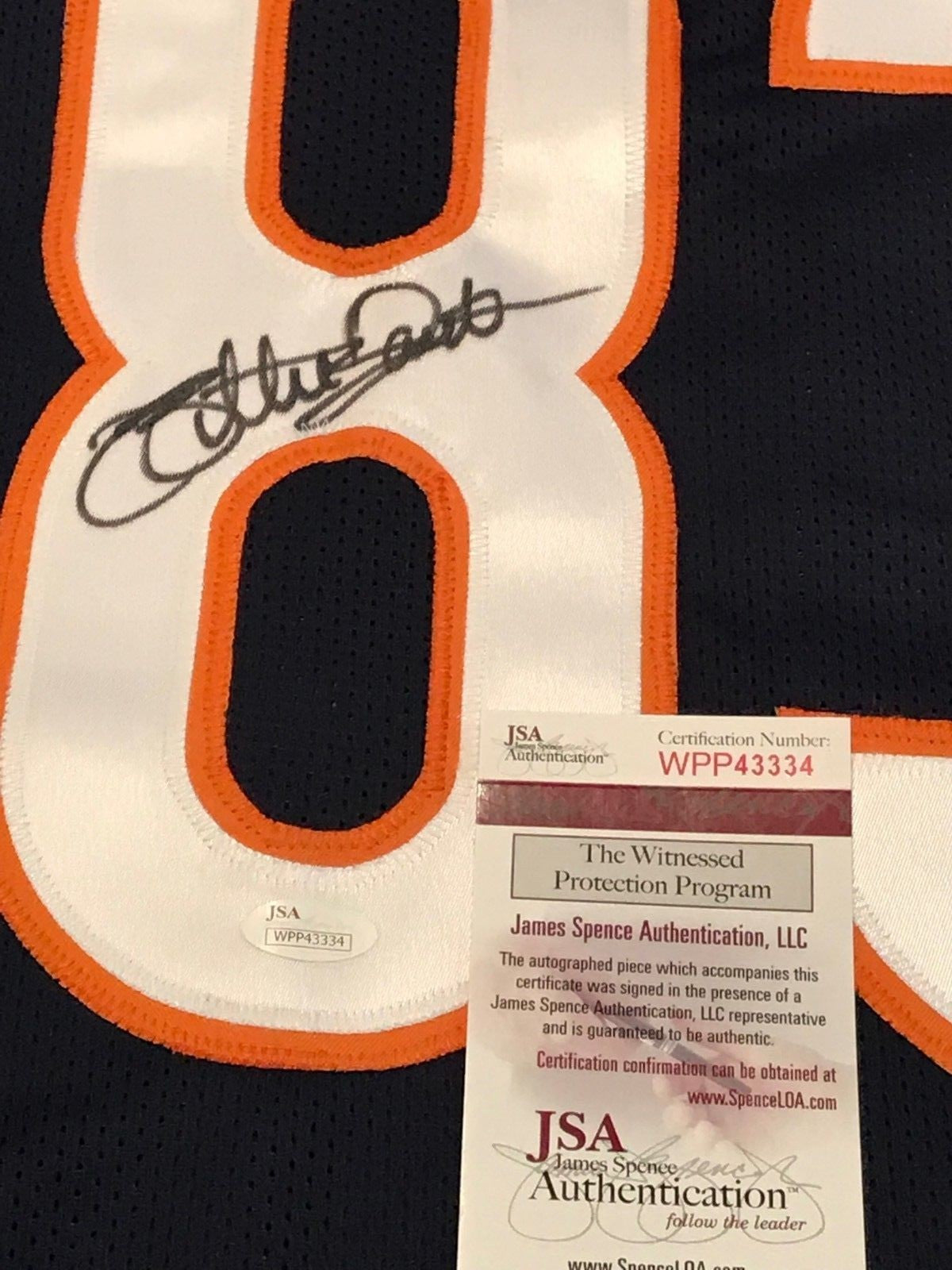 Willie Gault Autographed Signed Chicago Bears Jersey Jsa  Coa