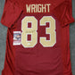 Washington Football Team Isaiah Wright Autographed Signed Jersey Jsa Coa
