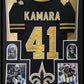 Framed New Orleans Saints Alvin Kamara Autographed Signed Jersey Beckett Holo
