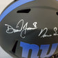 Daniel Jones Darius Slayton Autographed Ny Giants Eclipse Replica Helmet 2X Coa