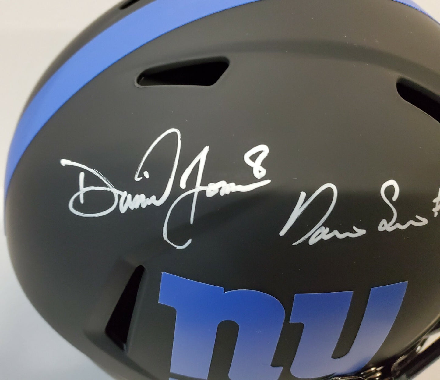 Daniel Jones Darius Slayton Autographed Ny Giants Eclipse Replica Helmet 2X Coa
