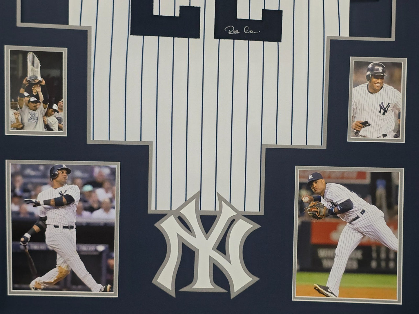 Framed New York Yankees Robinson Cano Autographed Signed Jersey Psa Coa