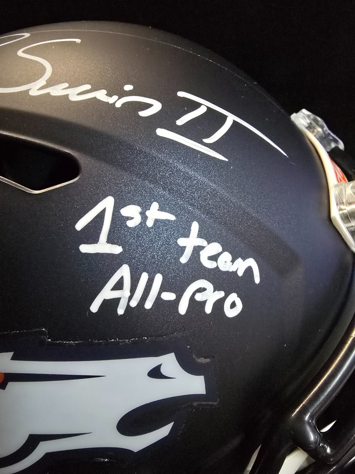 Denver Broncos Pat Surtain Ii Signed Insc Replica Full Size Helmet Beckett