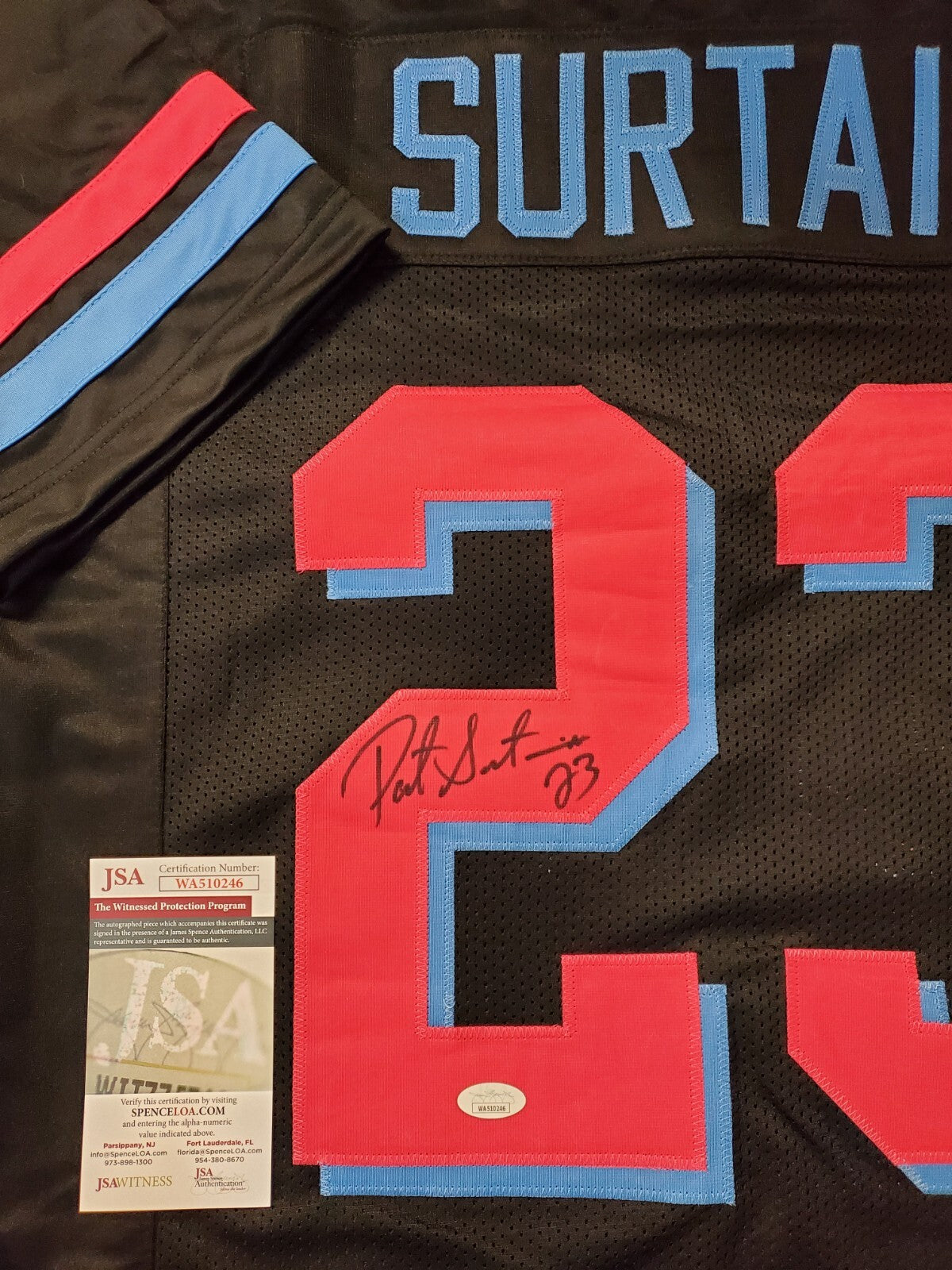 Miami Dolphins Patrick Surtain Autographed Signed Jersey Jsa  Coa