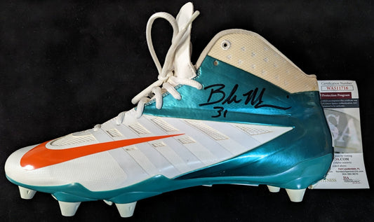 Miami Dolphins Brock Marion Autographed Signed Cleat Jsa Coa