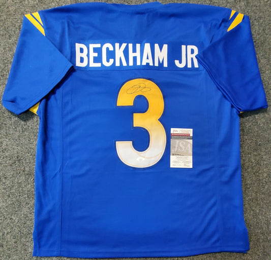 Los Angeles Rams Odell Beckham Jr Autographed Signed Jersey Jsa Coa