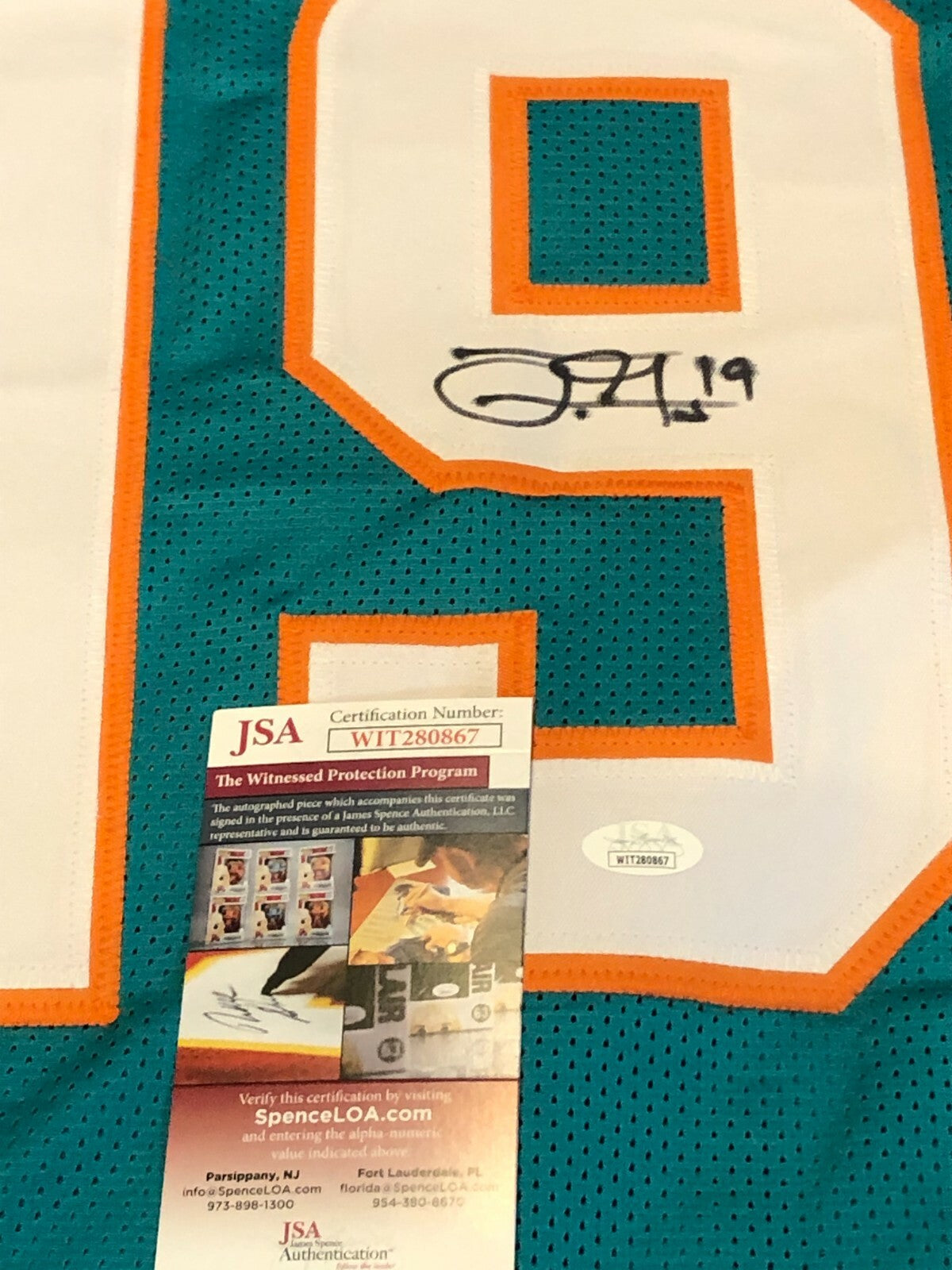 Miami Dolphins Jakeem Grant Autographed Signed Jersey Jsa  Coa