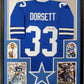 Framed Dallas Cowboys Tony Dorsett Autographed Signed Jersey Jsa Coa