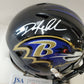 Baltimore Ravens Odafe Jayson Oweh Autographed Speed Mini Helmet Jsa Coa