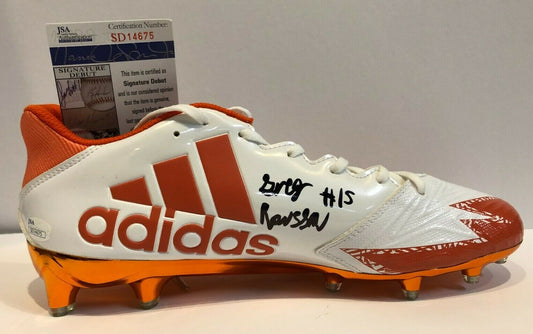 Miami Hurricanes Greg Rousseau Autographed Signed Adidas Cleat Jsa Coa