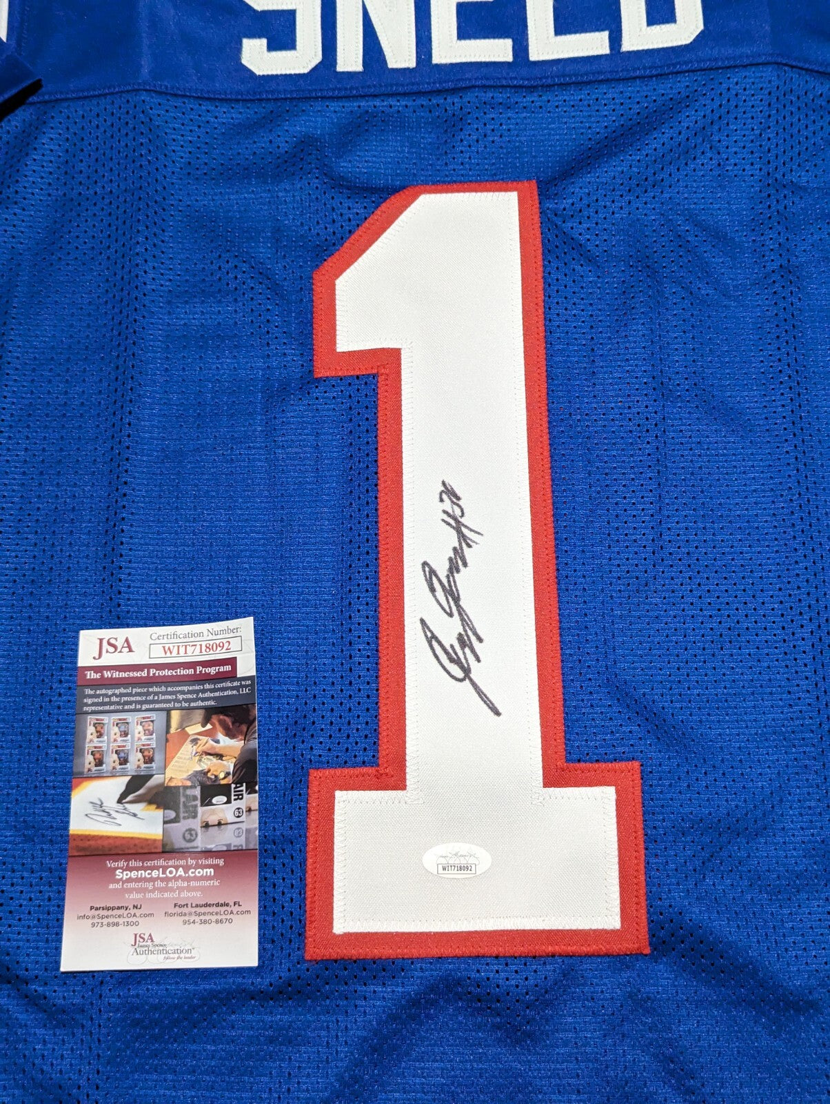 Louisiana Tech Bulldogs L'jarius Sneed Autographed Signed Jersey Jsa Coa