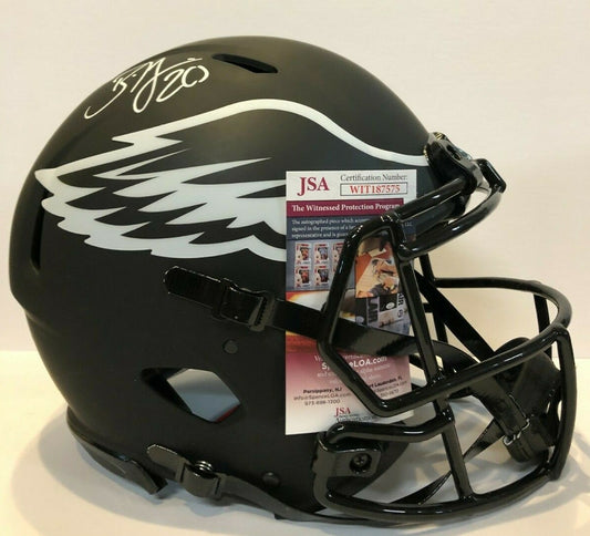 Brian Dawkins Signed Eagles Full Size Speed Eclipse Authentic Helmet Jsa Coa
