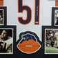 Framed Chicago Bears Dick Butkus Autographed Signed Jersey Beckett Holo