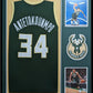 Framed Milwaukee Bucks Giannis Antetokounmpo Autographed Signed Jersey Jsa Coa