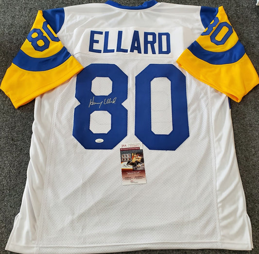 Los Angeles Rams Henry Ellard Autographed Signed Jersey Jsa Coa