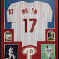 Framed Philadelphia Phillies Scott Rolen Autographed Signed Jersey Beckett Holo