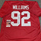 Alabama Crimson Tide Quinnen Williams Autographed Signed Jersey Jsa Coa