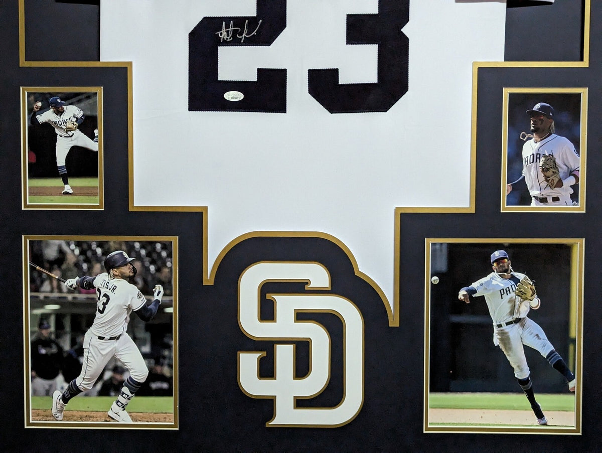 Framed Fernando Tatis Jr Autographed Signed San Diego Padres Jersey Jsa Coa