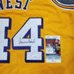 Los Angeles Lakers Jerry West Autographed Signed Jersey Jsa Coa