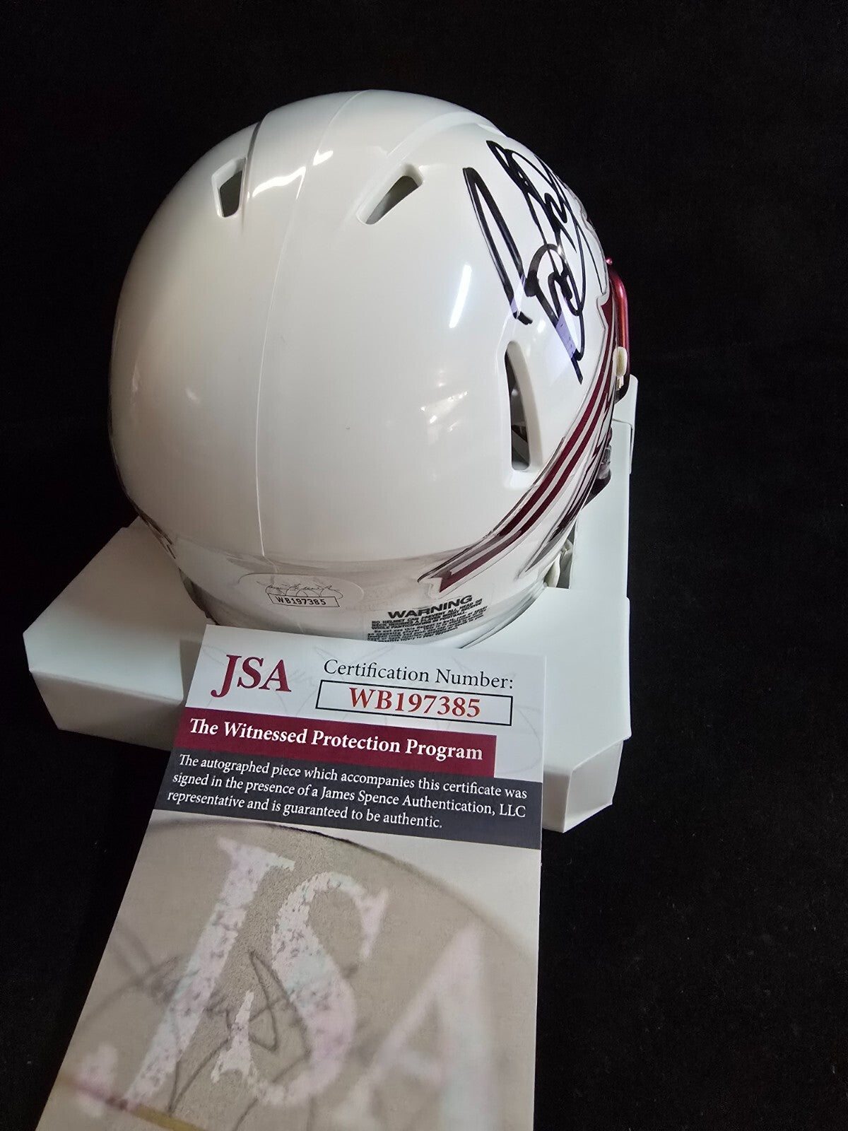 Florida State Seminoles Brian Burns Autographed Signed Alt Mini Helmet Jsa