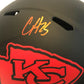 Clyde Edwards-Helaire Signed K.C. Chiefs Eclipse Rep Full Size Helmet Bas Coa