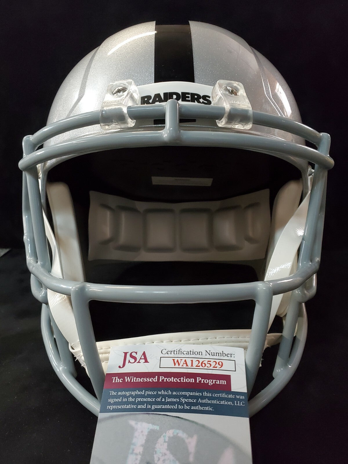 Las Vegas Raiders Davante Adams Signed Full Size Speed Replica Helmet Jsa Coa
