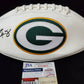 Green Bay Packers Amari Rodgers Autographed Signed Logo Football Jsa Coa