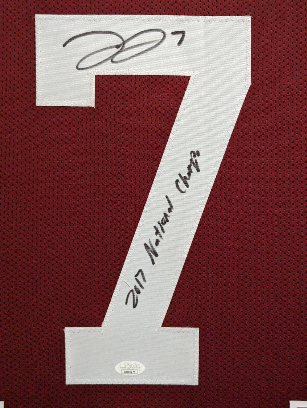 Framed Alabama Crimson Tide Trevon Diggs Autographed Signed Jersey Jsa Coa