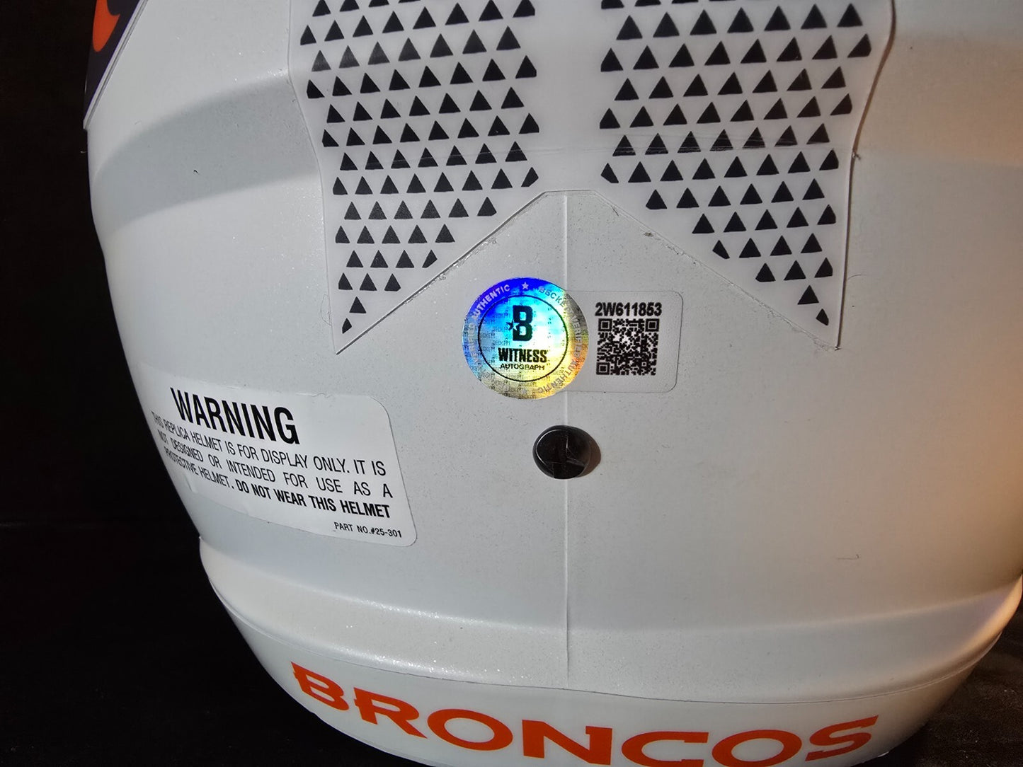 Denver Broncos Pat Surtain Ii Signed 2X Insc Replica Full Size Helmet Beckett