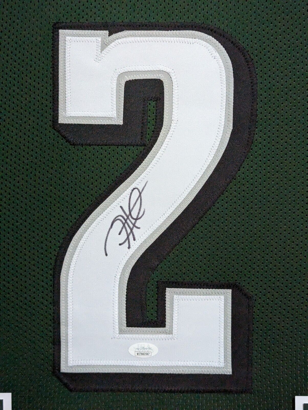 MVP Authentics Framed Philadelphia Eagles Jalen Hurts Autographed Signed Jersey Jsa Coa 540 sports jersey framing , jersey framing