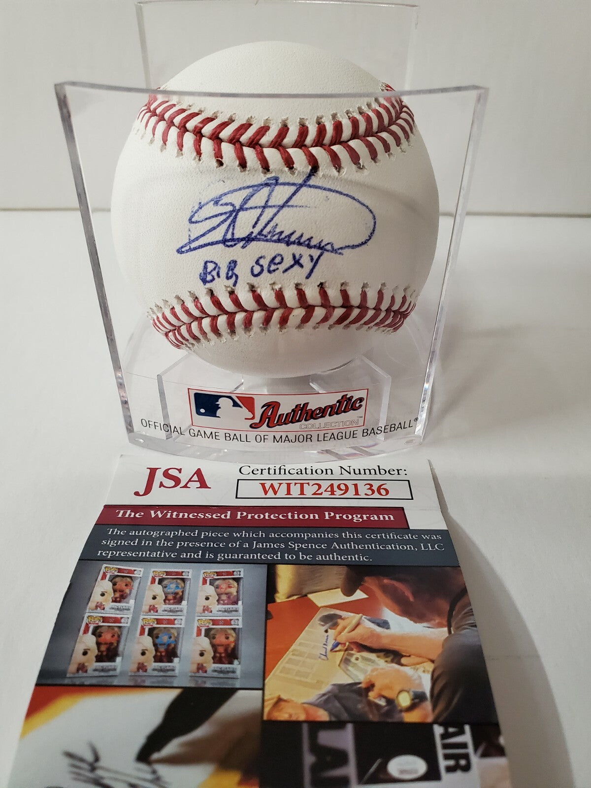 Bartolo Colon Autographed Signed Inscribed Oml Baseball Jsa Coa