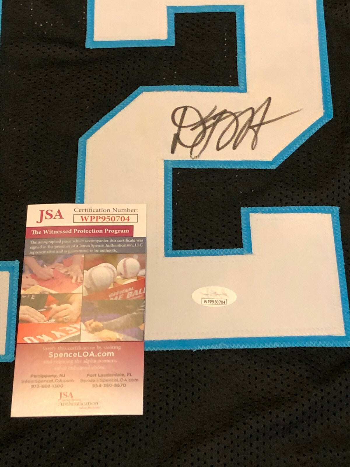 Carolina Panthers Dj Moore Autographed Signed Jersey Jsa  Coa