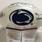 Bill Belton, Zach Zwinak Signed Inscribed Penn State Logo Football Jsa  Coa