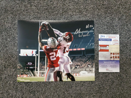 Ohio State Buckeyes Shaun Wade Autographed 8X10 Photo Jsa Coa