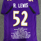 Baltimore Ravens Ray Lewis Autographed Signed Stat Jersey Beckett Holo