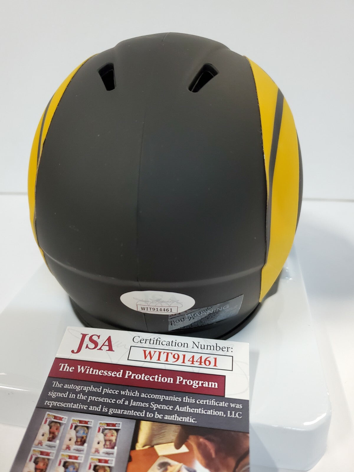 Los Angeles Rams Jalen Ramsey Autographed Eclipse Mini Helmet Jsa Coa