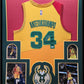Framed Milwaukee Bucks Giannis Antetokounmpo Autographed Signed Jersey Jsa Coa