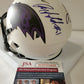 Baltimore Ravens Joe Flacco Anquan Boldin Dual Signed Lunar Mini Helmet Jsa Coa