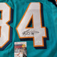 MVP Authentics Miami Dolphins Ricky Williams Autographed Signed Jersey Jsa  Coa 107.10 sports jersey framing , jersey framing