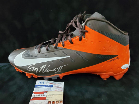 MVP Authentics Greg Newsome Ii Autographed Signed Cleat Jsa Coa 117 sports jersey framing , jersey framing