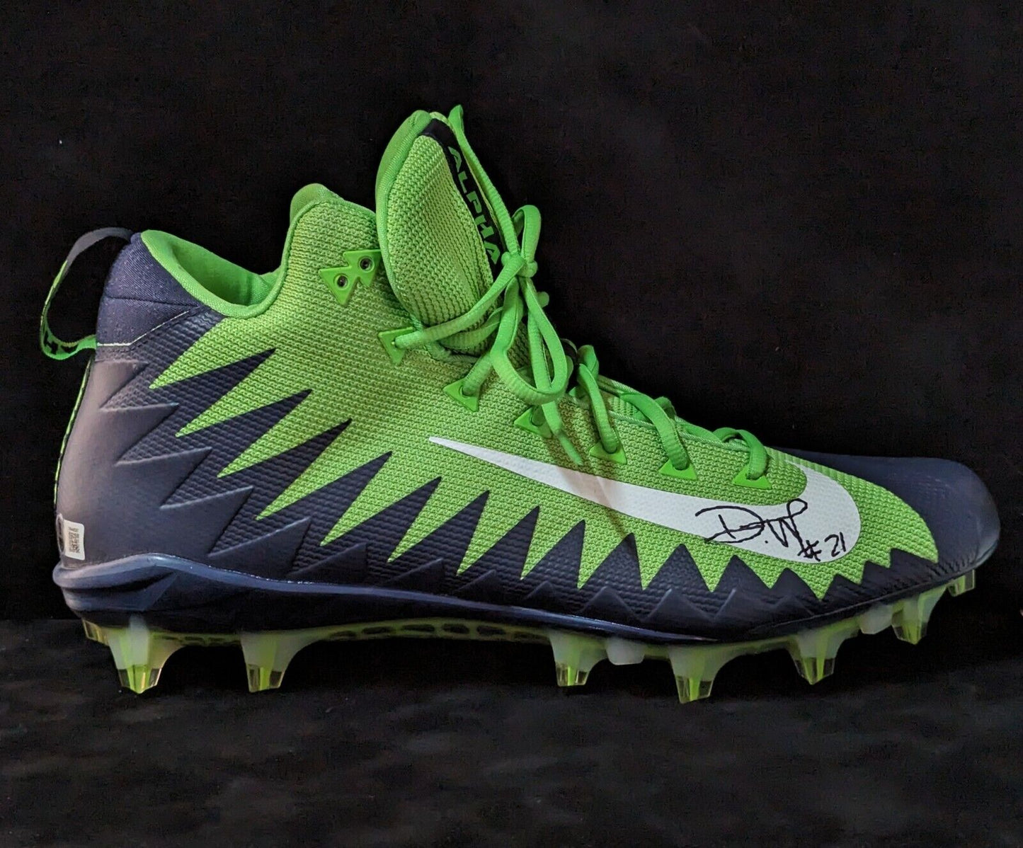 MVP Authentics Seattle Seahawks Devon Witherspoon Signed Football Cleat Beckett Hologram 180 sports jersey framing , jersey framing